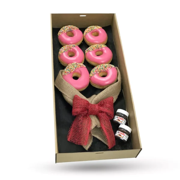Pink Iced Donut Bouquet