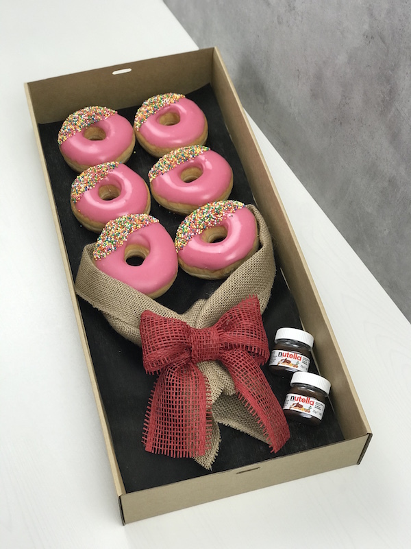 Pink Iced Donut Bouquet